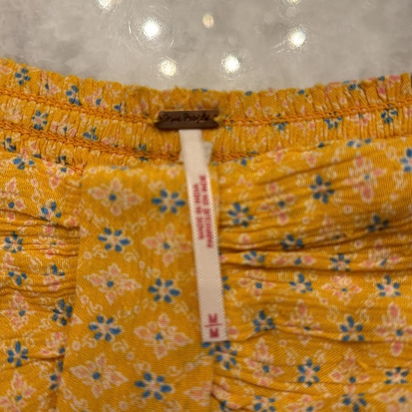 Free People Across The Sea Tunic Top Citrus yellow size medium - Picture 13 of 16